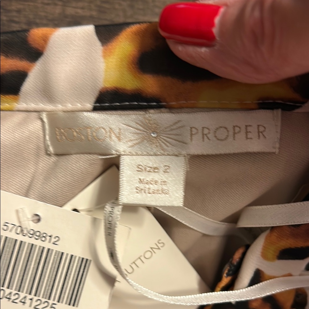 Boston Proper lined Jungle Maxi Skirt - Picture 6 of 14